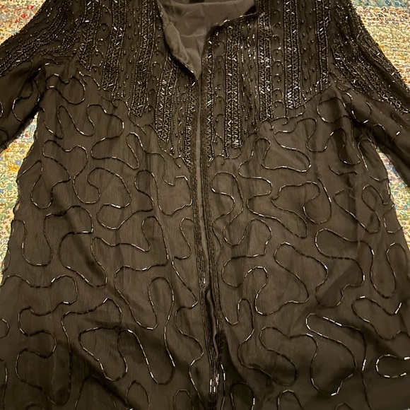 Vintage JMD NY 100% Silk Dress Jacket/Cover Up - Picture 2 of 6